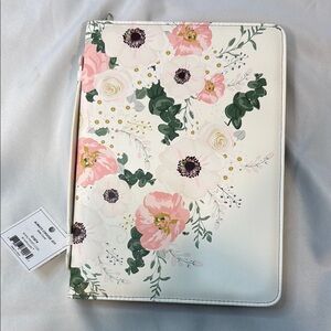 Floral Bible Cover Case with Handle, Zipper, “Always Choose Joy” on back, BNWT
